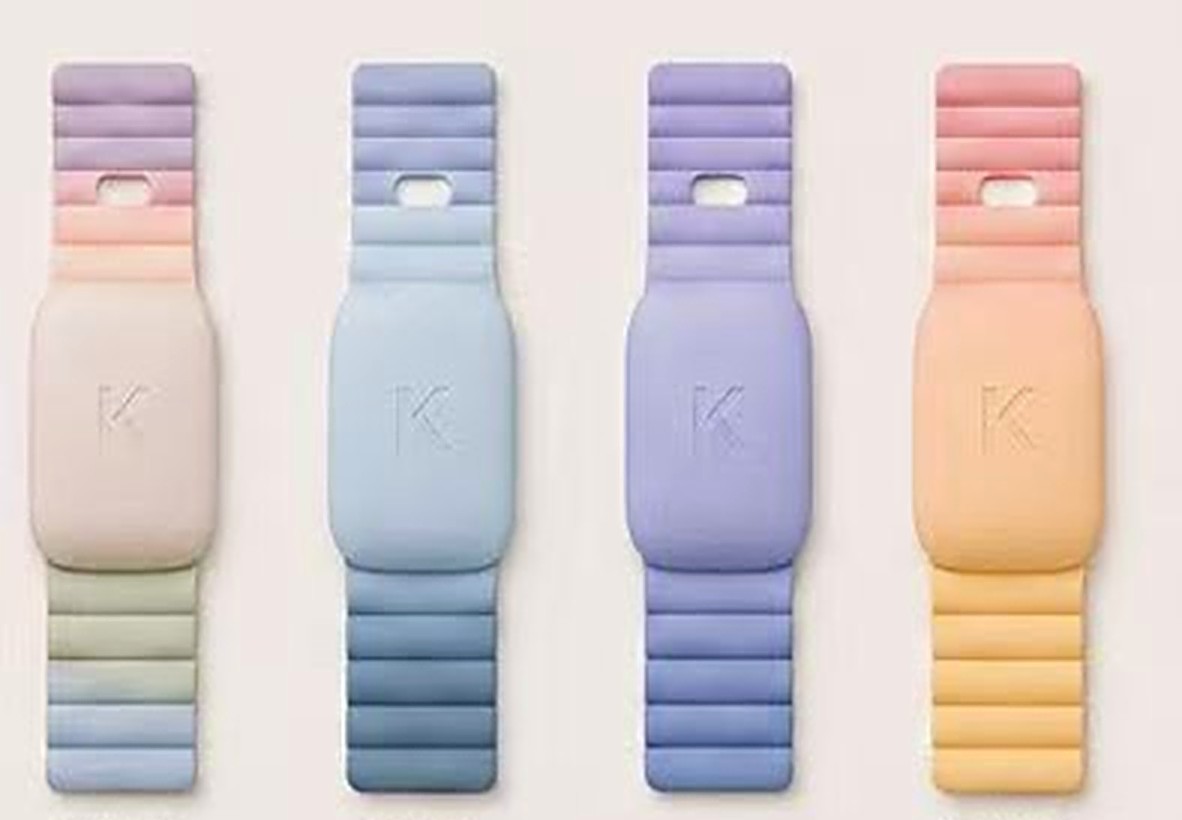 The Kidence Band in four pastel colorways