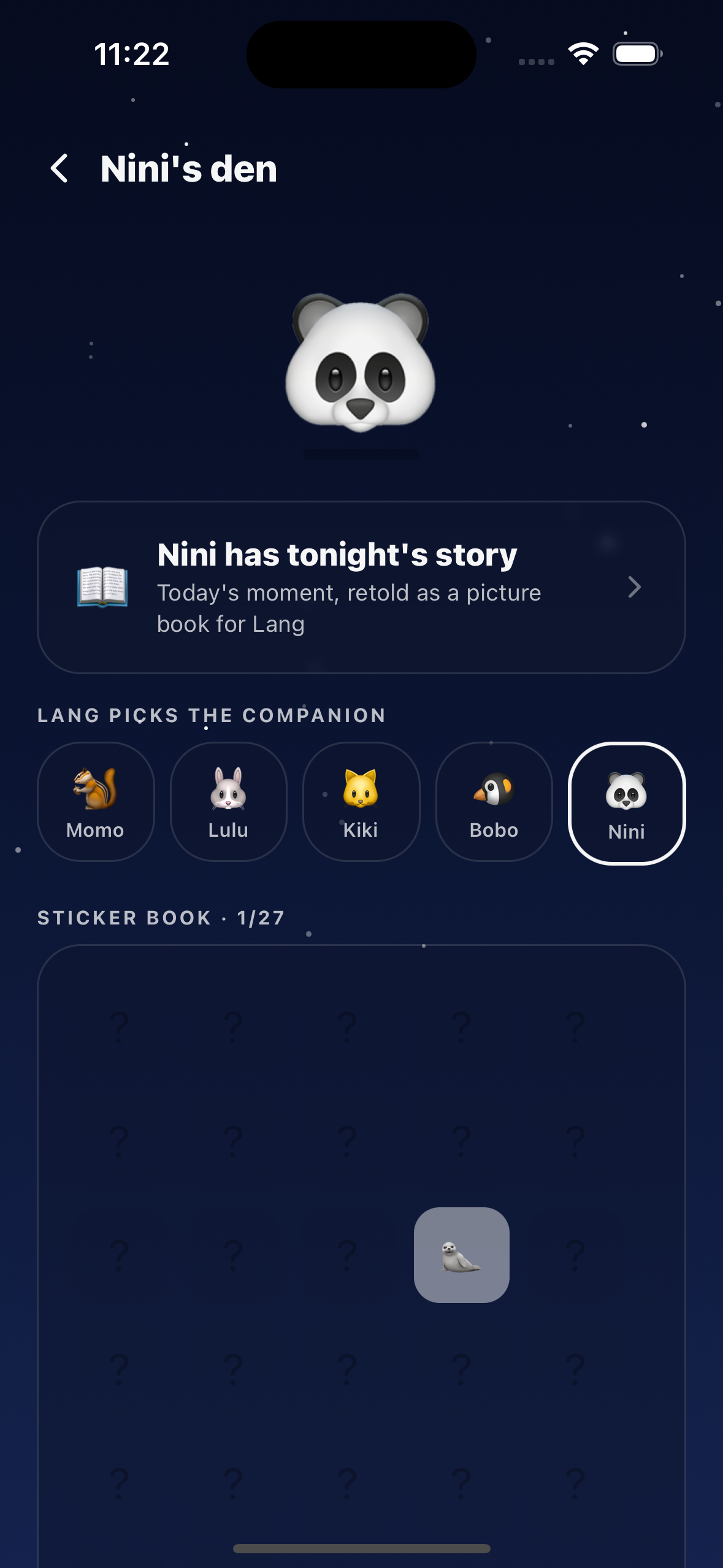Momo's den — stories and stickers